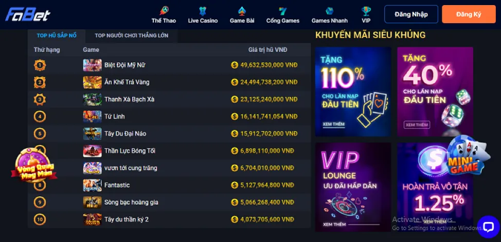 Người chơi quản lý vốn tại 555winto